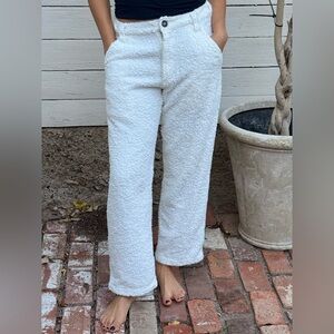 Simone Fan Thin Loop pants in white